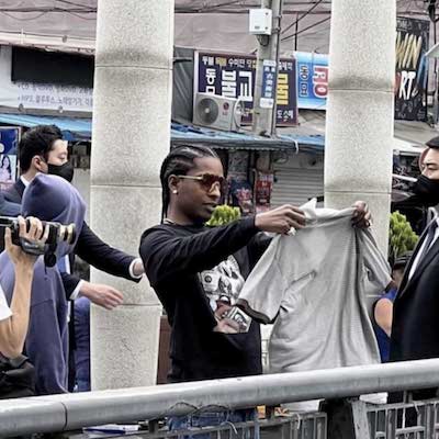 A$AP Rocky at flea market