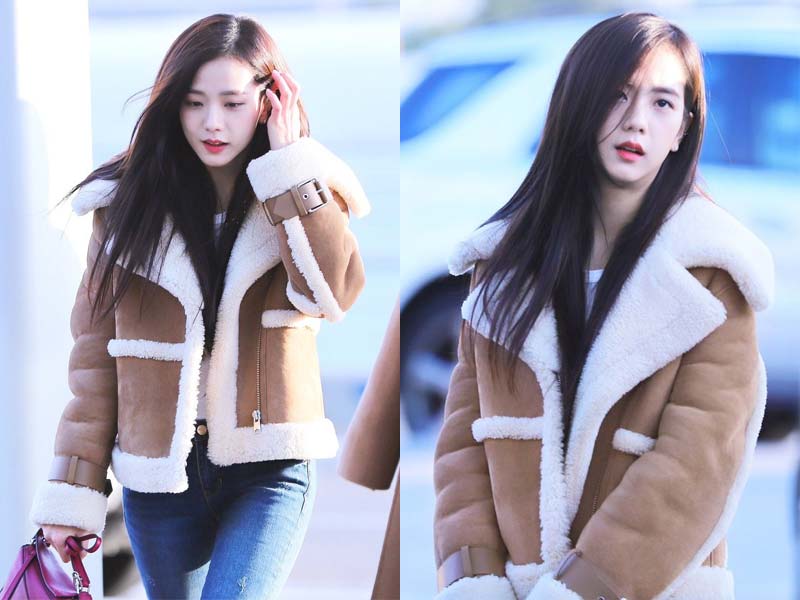 winter outerwear Jisoo