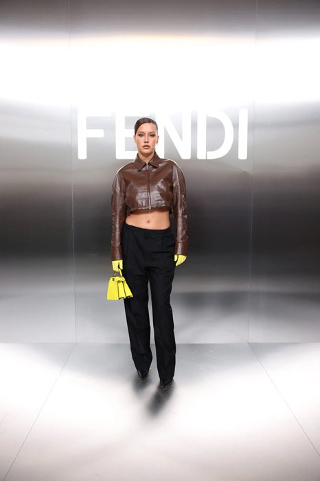 celebrities at Fendi 2024 S/S