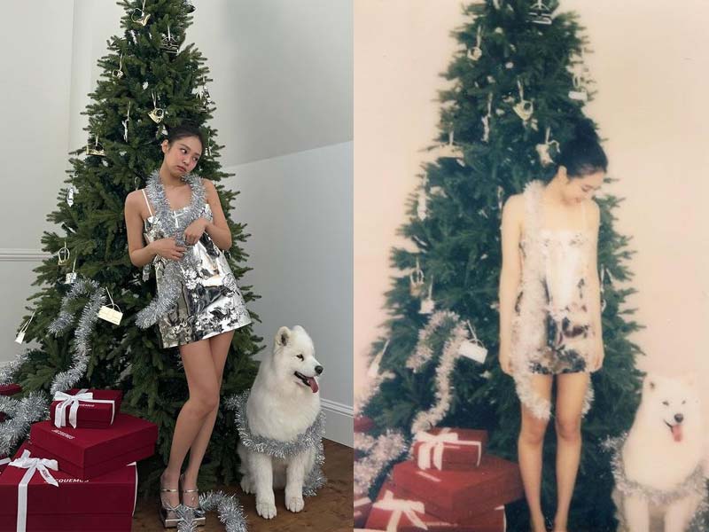 dailystylenews Christmas photos ideas Jennie BLACKPINK